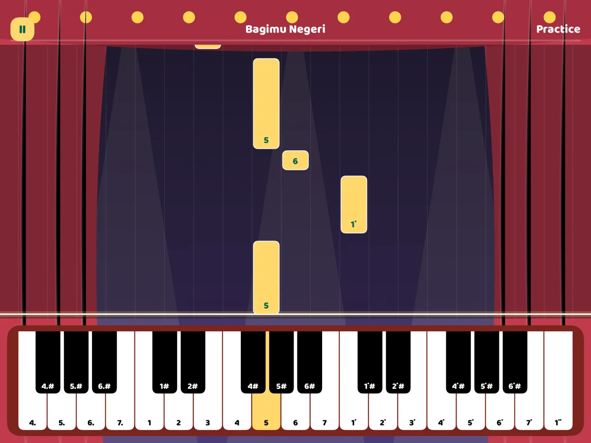 Song Stage in Practice mode